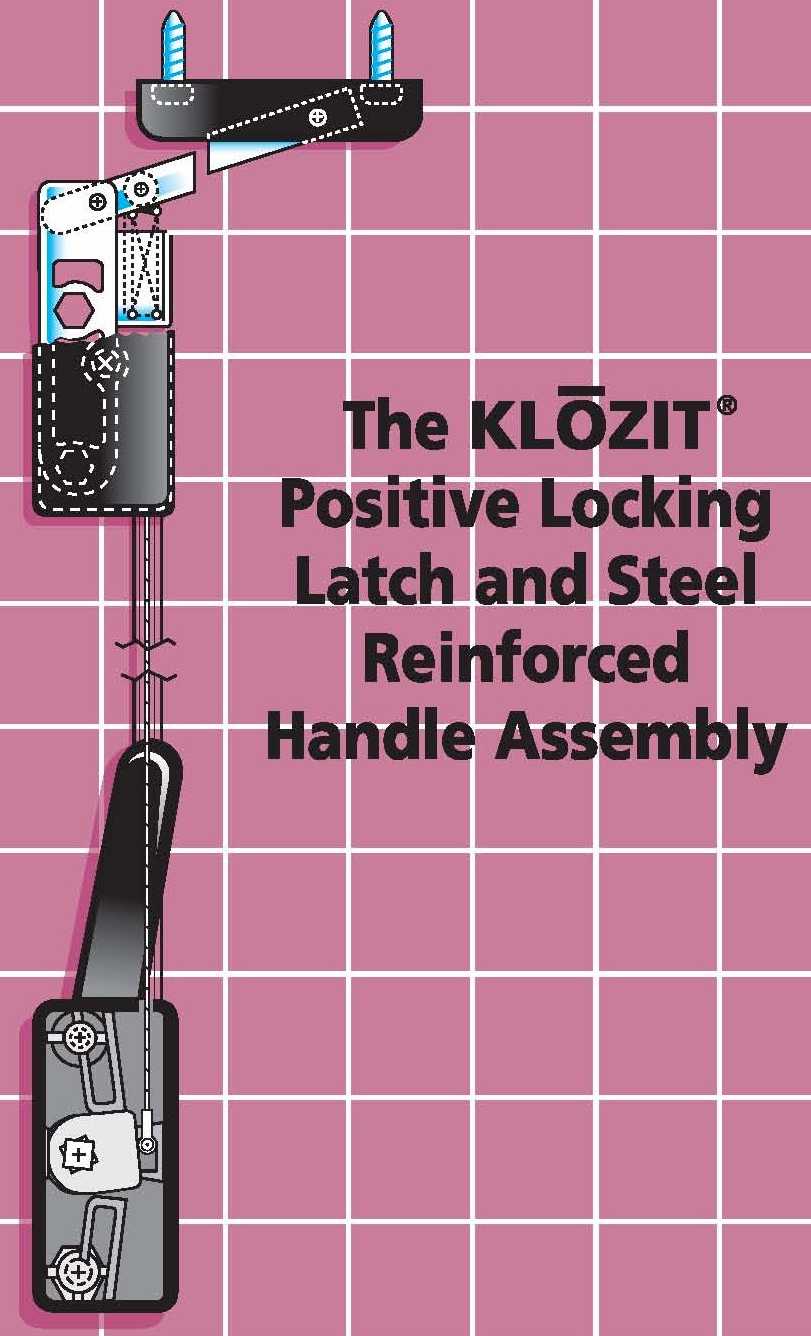 KLOZIT Sliding Glass Door Latch System KLOZIT Sliding Glass Door Latch System